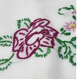 Blossom Elegance Pillowcases‎ Set of 2 Vintage Embroidery